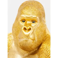 Deko Figur Monkey Gorilla Side Xl Gold