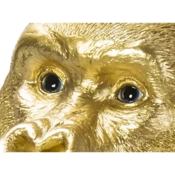 Deko Figur Monkey Gorilla Side Xl Gold