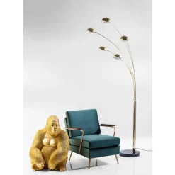 Deko Figur Monkey Gorilla Side Xl Gold