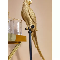 Deko Figur Parrot Gold