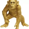 Deko Figur Playing Ape Gold 50