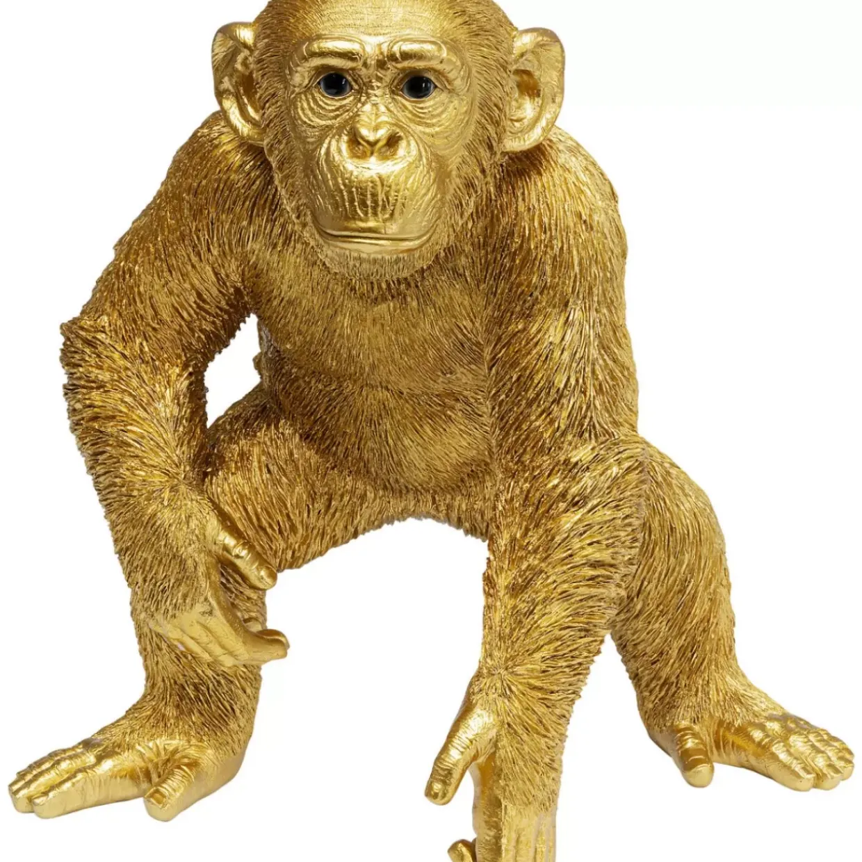 Deko Figur Playing Ape Gold 50