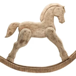 Deko Figur Rocking Horse Nature