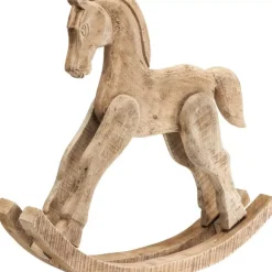 Deko Figur Rocking Horse Nature