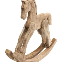 Deko Figur Rocking Horse Nature