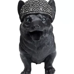 Deko Figur Royal Standing Corgi Schwarz