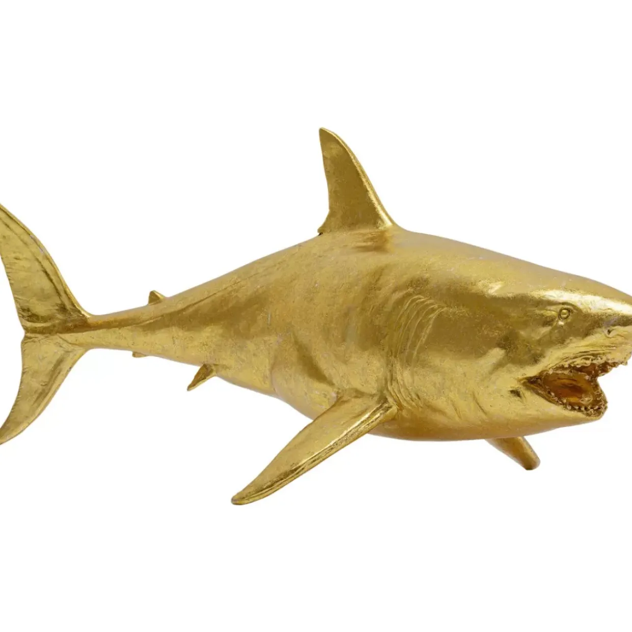Deko Figur Shark Henry Gold 106Cm