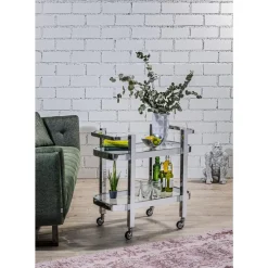 Deko Figur Shiny Gorilla Silber 46Cm