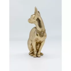 Deko Figur Sitting Cat Audrey Gold 27Cm