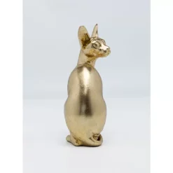 Deko Figur Sitting Cat Audrey Gold 27Cm