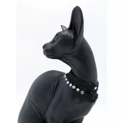 Deko Figur Sitting Cat Audrey Schwarz 27Cm