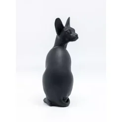 Deko Figur Sitting Cat Audrey Schwarz 27Cm