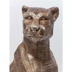 Deko Figur Sitting Cat Rivet Copper