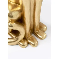 Deko Figur Sitting Leopard Gold 150Cm