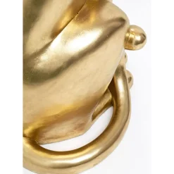 Deko Figur Sitting Leopard Gold 150Cm