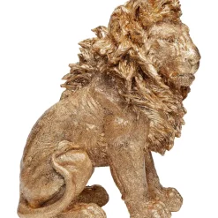 Deko Figur Sitting Lion Gold 42Cm