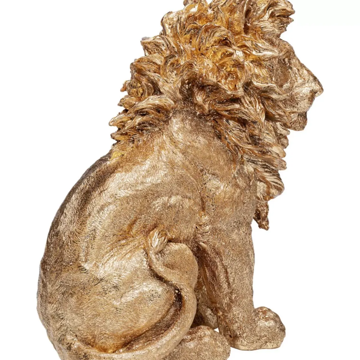 Deko Figur Sitting Lion Gold 42Cm