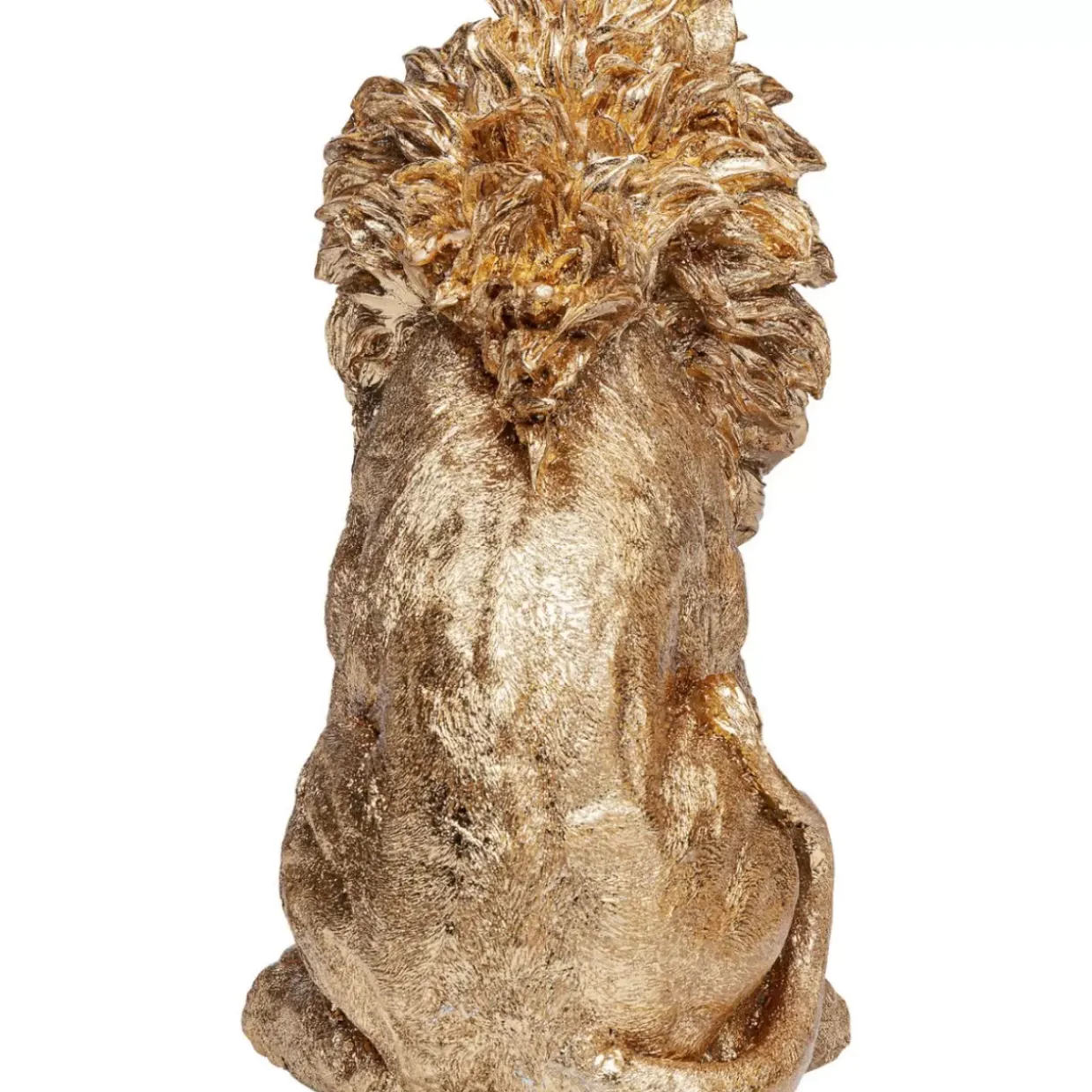 Deko Figur Sitting Lion Gold 42Cm