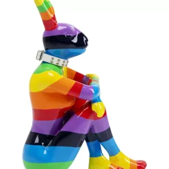 Deko Figur Sitting Rabbit Rainbow 80
