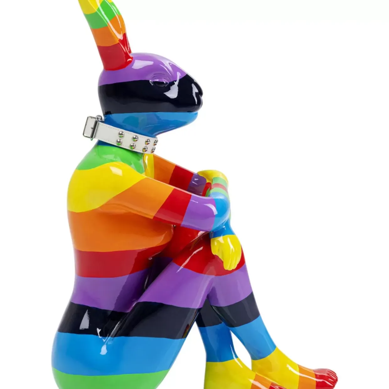 Deko Figur Sitting Rabbit Rainbow 80