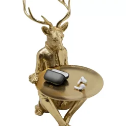 Deko Figur Sitting Waiter Deer 33Cm