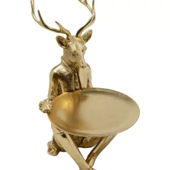 Deko Figur Sitting Waiter Deer 33Cm