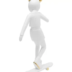 Deko Figur Skating Astronaut Weis 33Cm