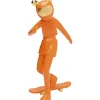 Deko Figur Skating Astronaut Orange 33Cm