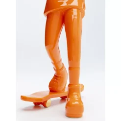 Deko Figur Skating Astronaut Orange 33Cm