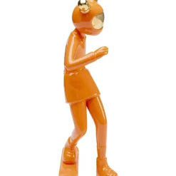 Deko Figur Skating Astronaut Orange 33Cm