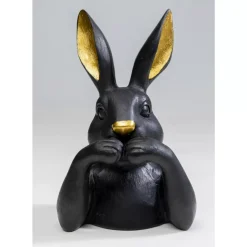 Deko Figur Sweet Rabbit Schwarz 23Cm