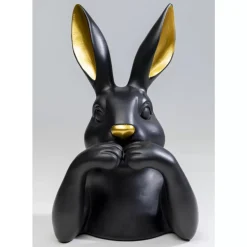 Deko Figur Sweet Rabbit Schwarz 31Cm
