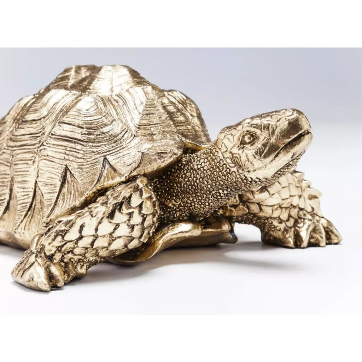 Deko Figur Turtle Gold Klein