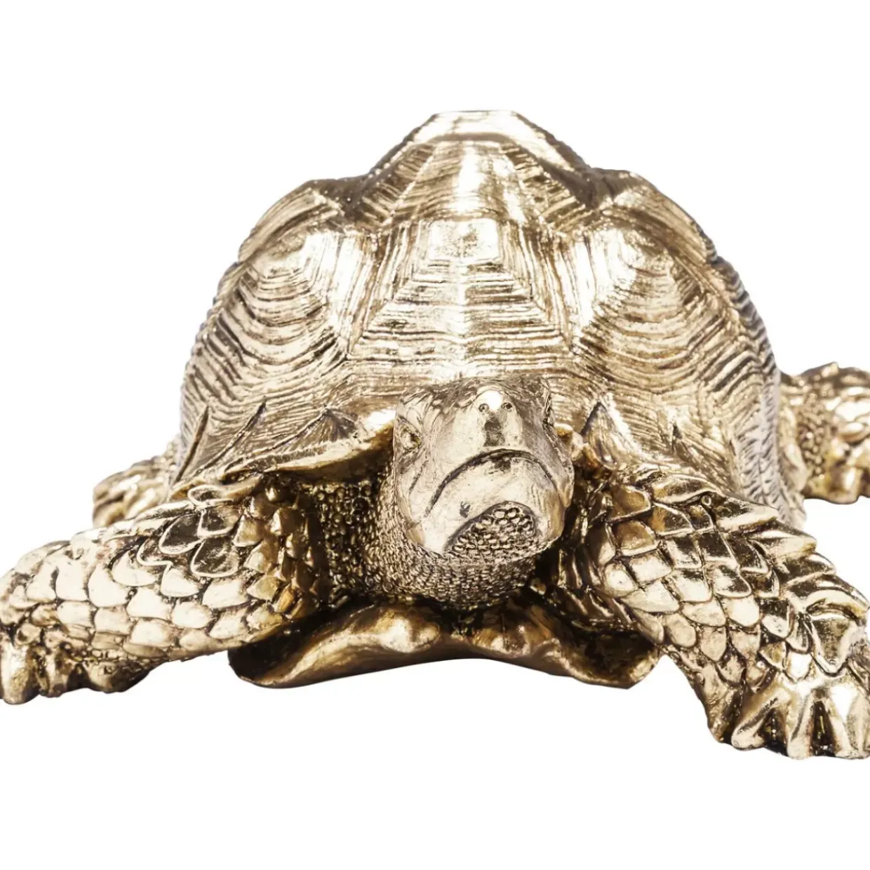 Deko Figur Turtle Gold Klein