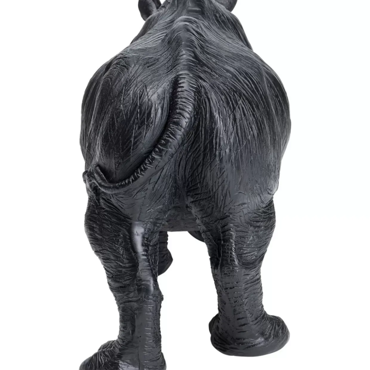Deko Figur Walking Rhino Schwarz