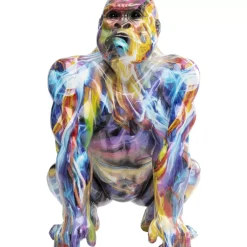 Deko Figur Watching Gorilla Bunt
