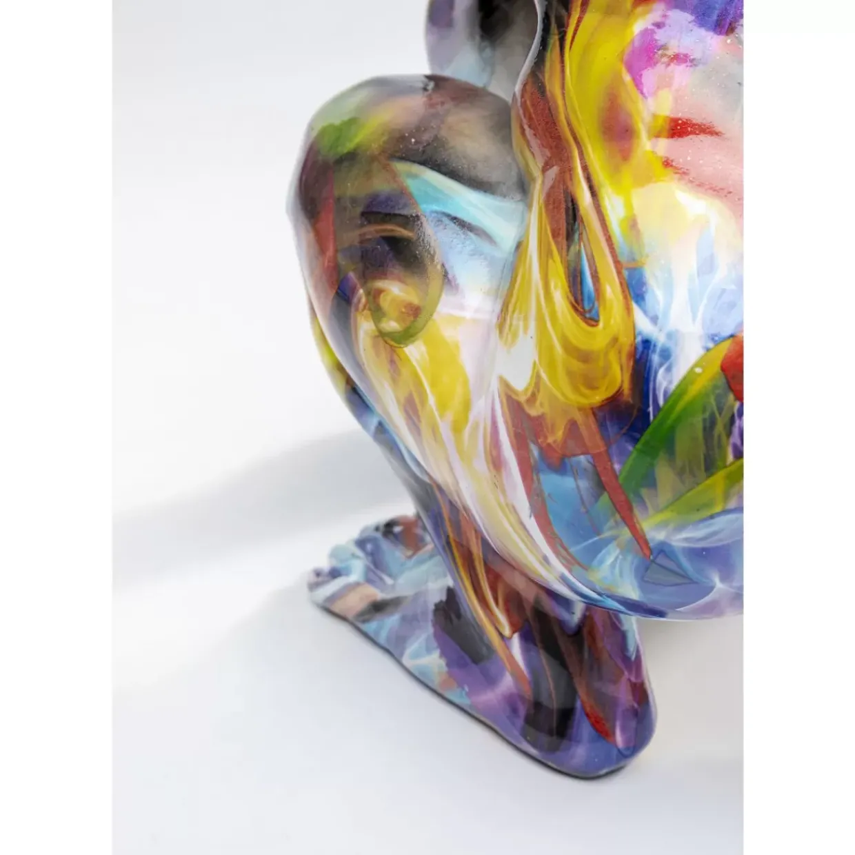 Deko Figur Watching Gorilla Bunt