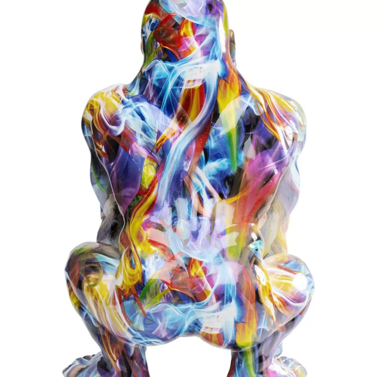 Deko Figur Watching Gorilla Bunt