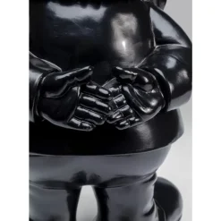 Deko Figur Zwerg Standing Schwarz Gold 61Cm