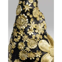 Deko Figur Zwerg Standing Schwarz Gold 46Cm