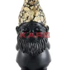 Deko Figur Zwerg Standing Schwarz Gold 30Cm
