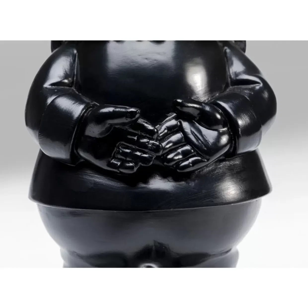 Deko Figur Zwerg Standing Schwarz Gold 30Cm