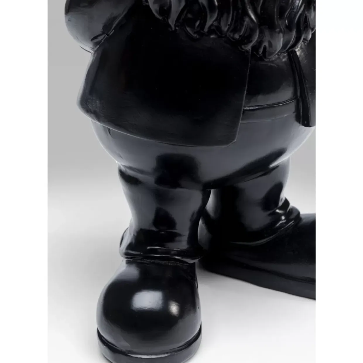 Deko Figur Zwerg Standing Schwarz Gold 30Cm