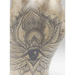 Deko Hand Victory Tattoo Eye 36Cm
