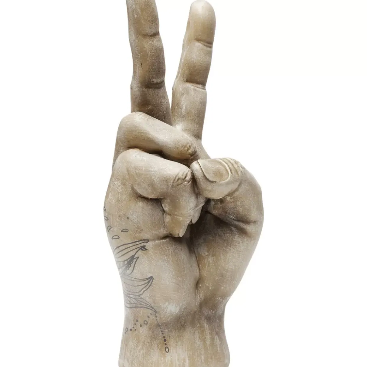 Deko Hand Victory Tattoo Eye 36Cm