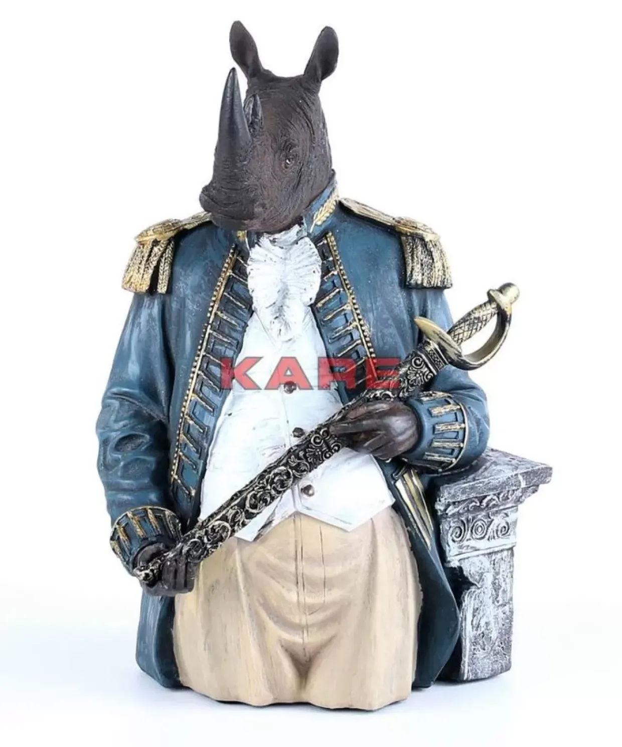 Deko Objekt Angry Sir Rhino