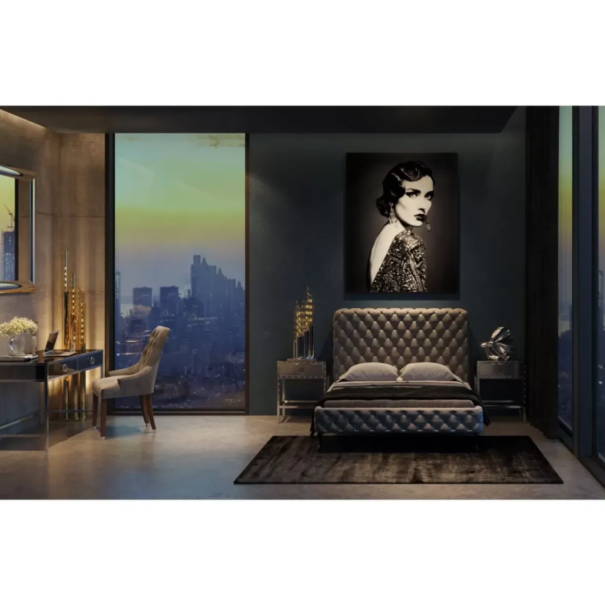 Deko Objekt Betta Fish Silber Klein