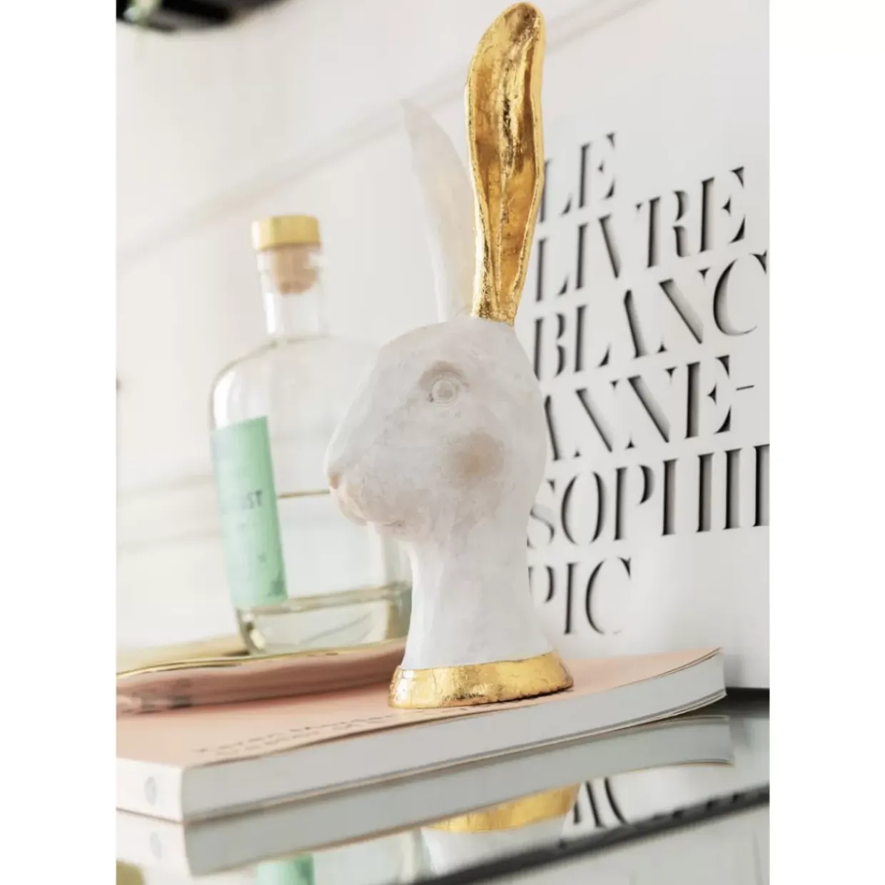 Deko Objekt Bunny Gold 30Cm