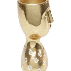 Deko Objekt Daisy Head Gold 19Cm