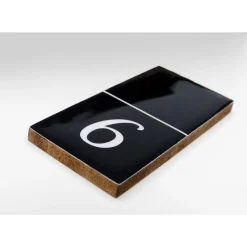 Deko Objekt Domino Schwarz 24X7Cm